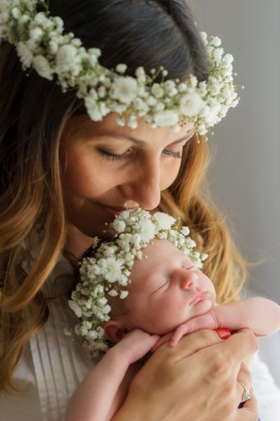 foto neonato e mamma