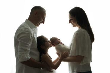 Foto newborn e famiglia